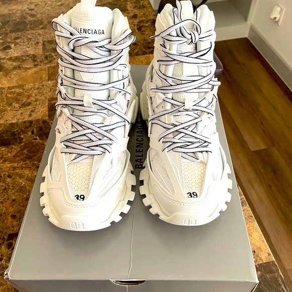 Balenciaga Shoes - Balenciaga High Top Track Sneakers
